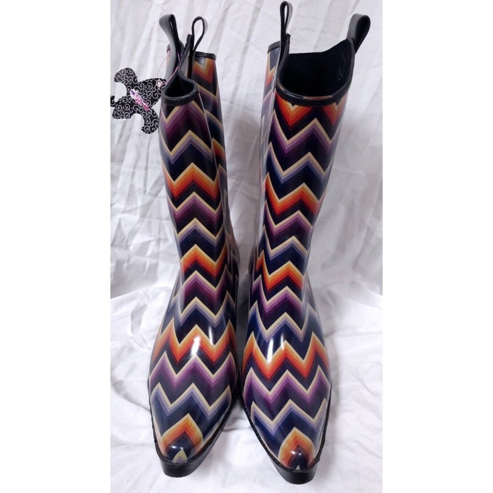 Blazin Roxx Multicolor Chevron Rain Boots